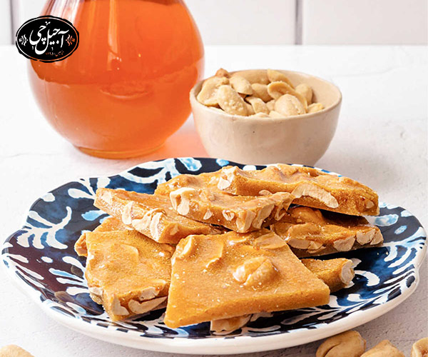 سوهان عسلی با روغن مایع