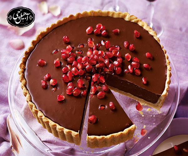 تارت شکلات و انار شیک ترین دسر شب یلدا