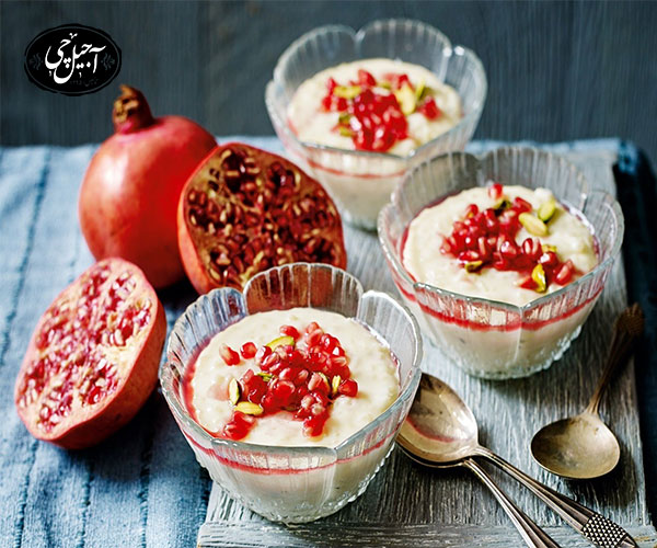 فرنی با انار