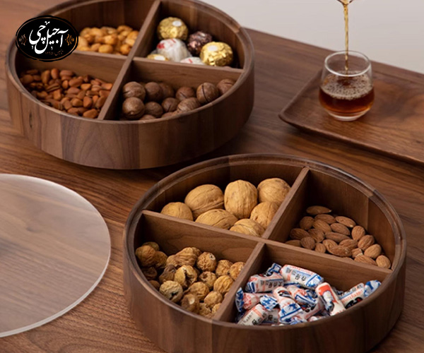 جعبه‌های دایره‌ای مناسب تزیین آجیل شب چله