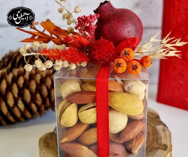 تزیین آجیل تک نفره برای یلدا