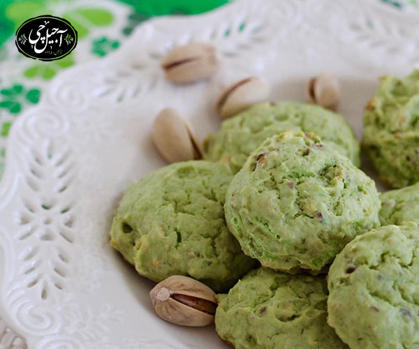 طرز تهیه کوکی پسته بدون فر