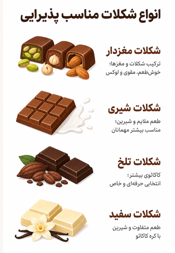 بهترین شکلات برای پذیرایی