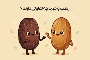 تفاوت خرما و رطب: 9 فرق رطب و خرما + جدول مقایسه