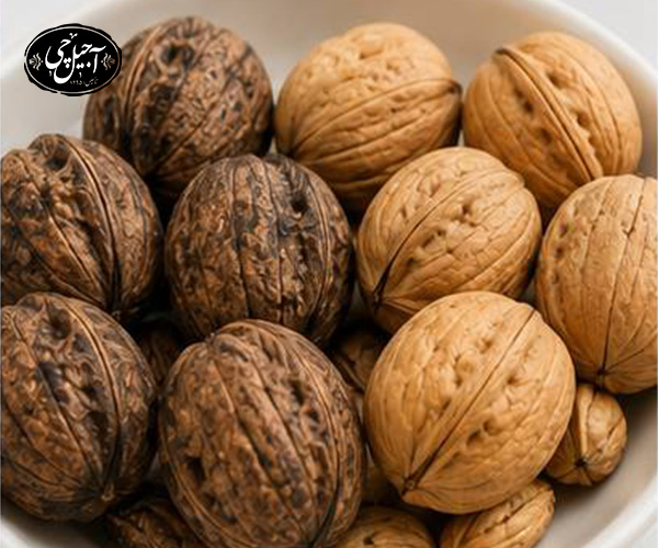 تشخیص گردوی تازه و کهنه از طریق پوست
