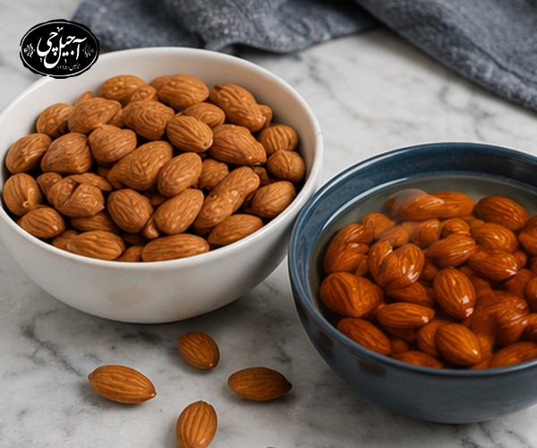 مواد مغذی بادام خیس
