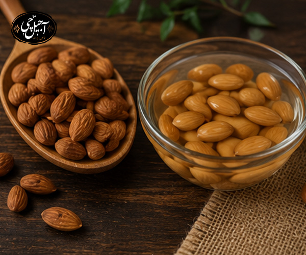 تهیه بادام خیس
