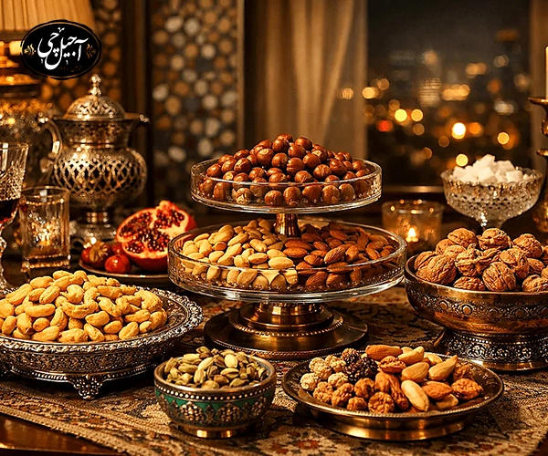 انواع آجیل شیرین شب یلدا