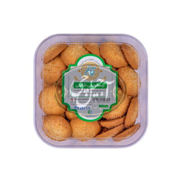 بیسکوییت نارگیلی کریستالی قائم