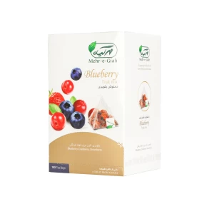 دمنوش هرمی بلوبری 18عددی مهرگیاه