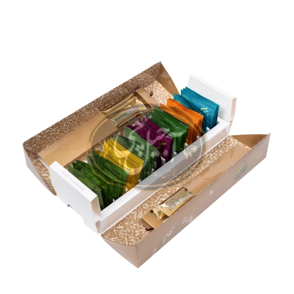 دمنوش و عسل هدیه 30عددی مهرگیاه