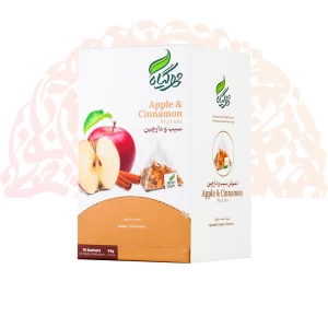 دمنوش هرمی سیب و دارچین 18عددی مهرگیاه