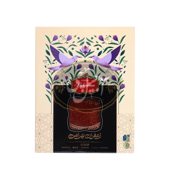 زعفران سرگل2مثقال قوطی بهرامن