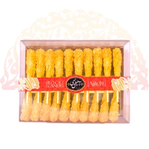 نبات نی دار20عددی بسته کریستال با پرزعفران آجیل چی