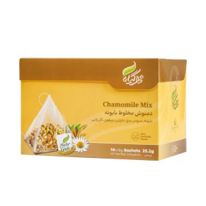 دمنوش هرمی بابونه 14عددی مهر گیاه