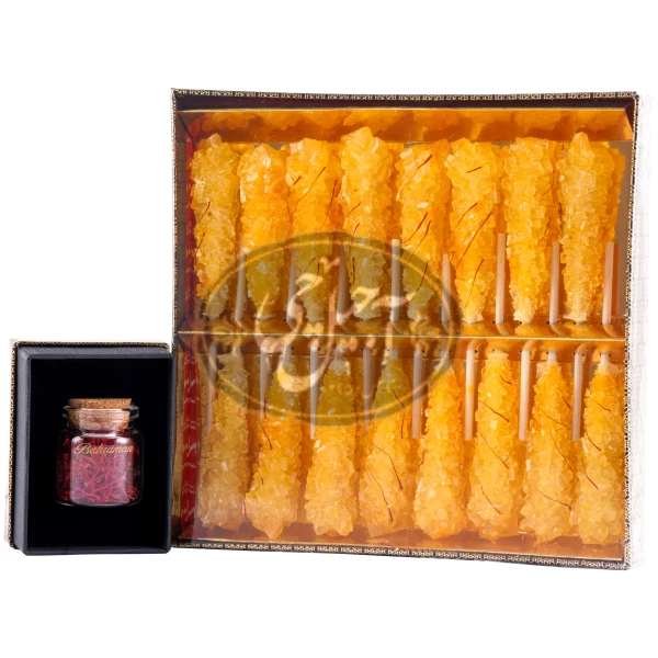 زعفران 2گرمی با نبات مینیاتور بهرامن