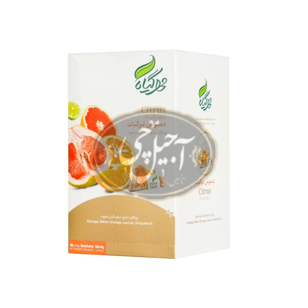 دمنوش هرمی مرکبات 18عددی مهرگیاه