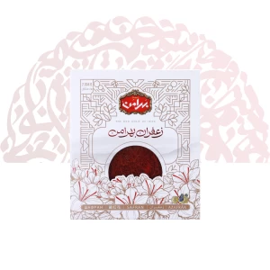 زعفران سرگل نیم مثقال قوطی بهرامن