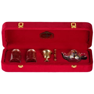 زعفران12گرم با قوری یاقوت بهرامن